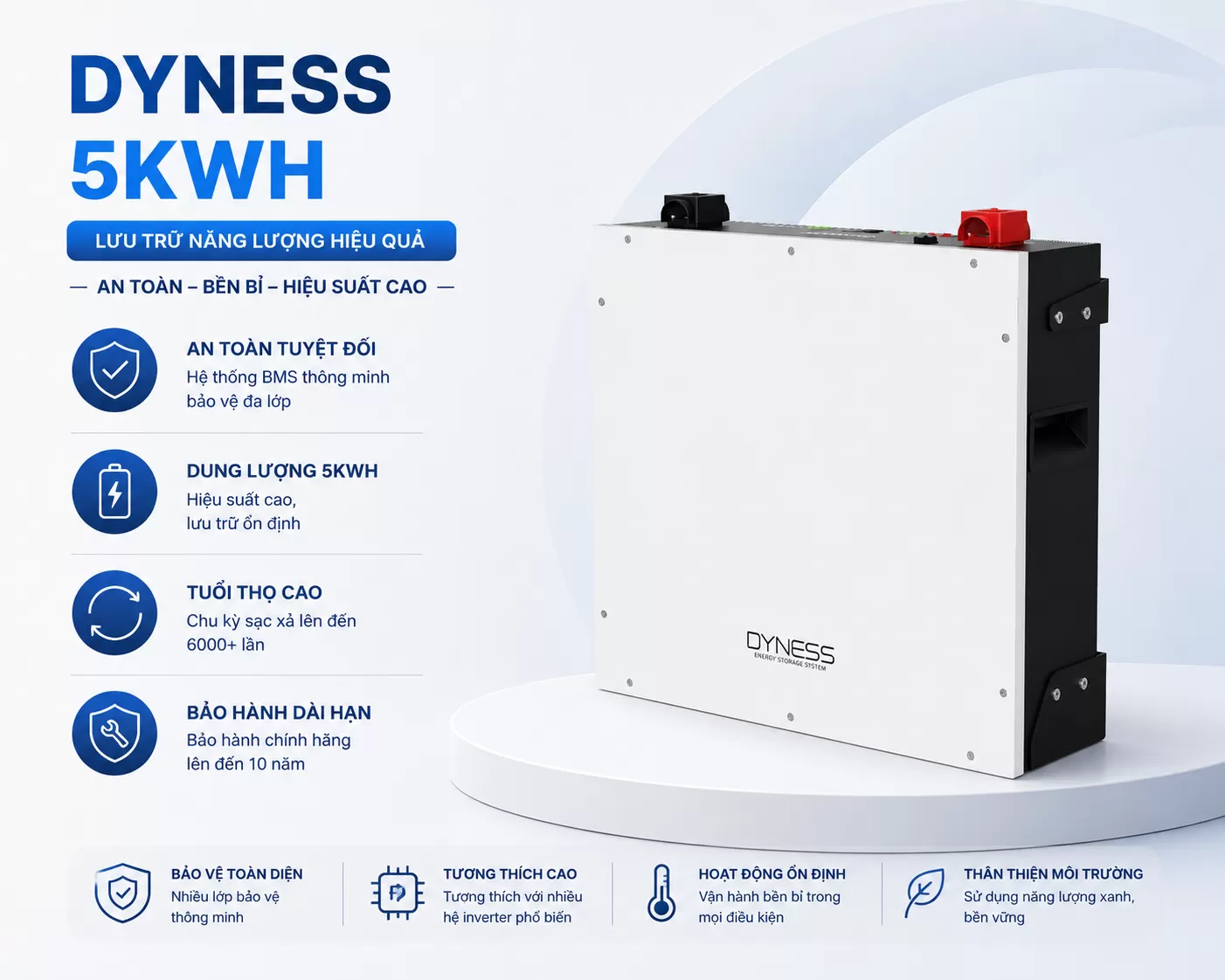 Pin lưu trữ DYNESS 5KWH