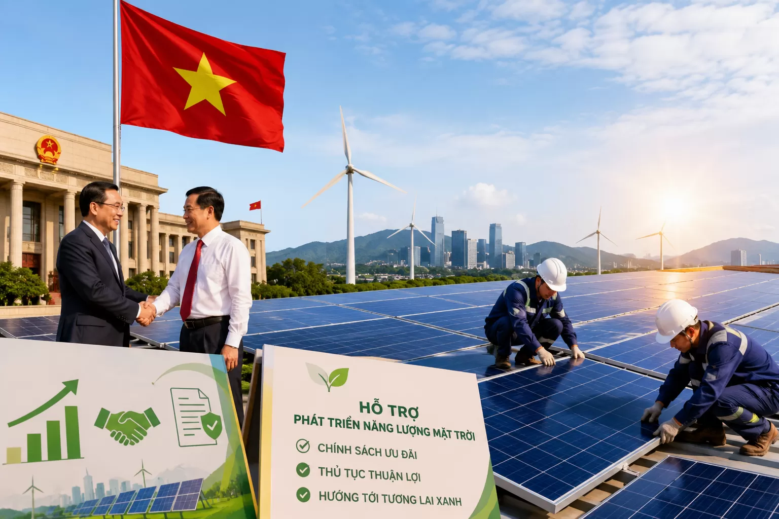 Nhà Nước Việt Nam Đang Ủng Hộ Và Tạo Điều Kiện Cho Điện Năng Lượng Mặt Trời Ra Sao?